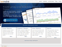 Tablet Screenshot of beevolve.com